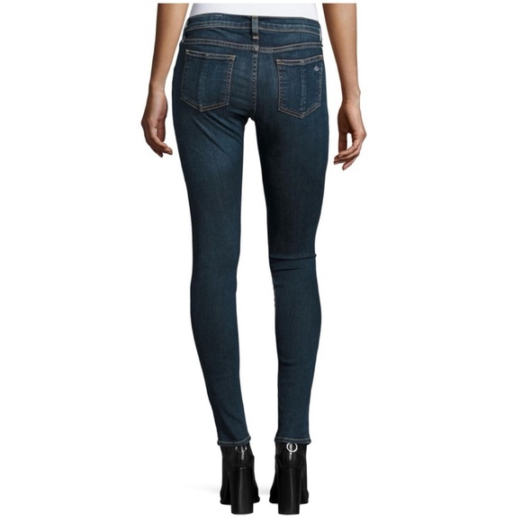 Rag & Bone Medium Wash Full Length Ankle Skinny Jeans 28” - Picture 4 of 12